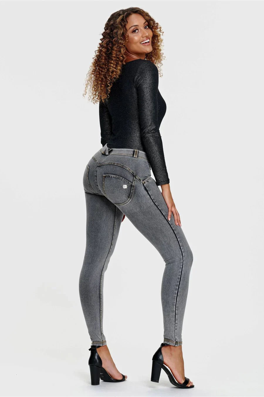 Freddy WR.UP® Regular Waist - Denim Grey - for kvinde - FREDDY WR.UP® - Pants