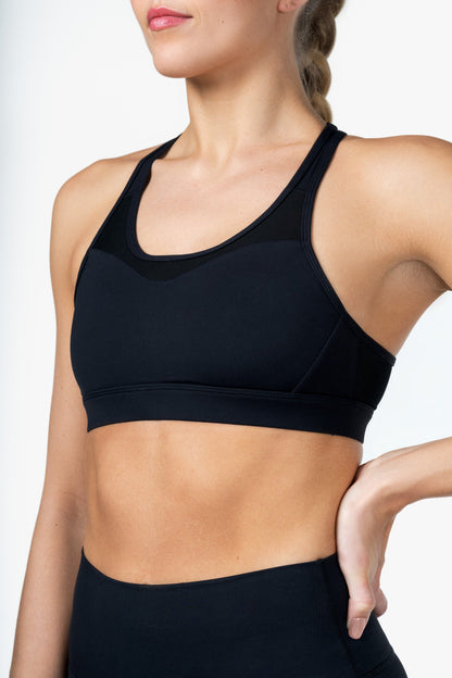 Black Essential Sports Bra - for dame - Famme - Sports Bra