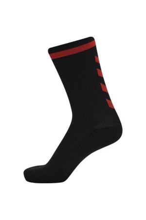 HUMMEL - Elite Indoor Sock Low Pa - Black/cherry Tomato