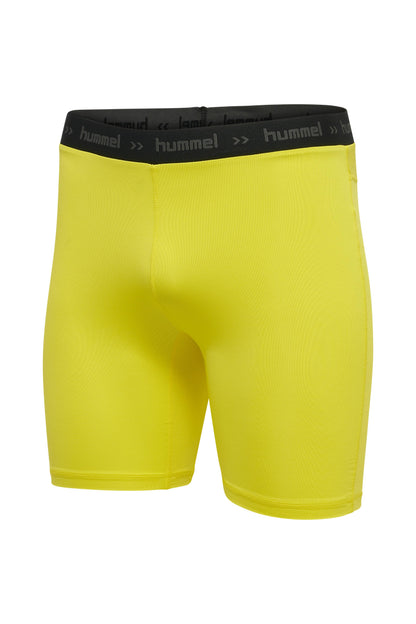 HUMMEL - Hml First Performance Tight Shorts - Blazing Yellow