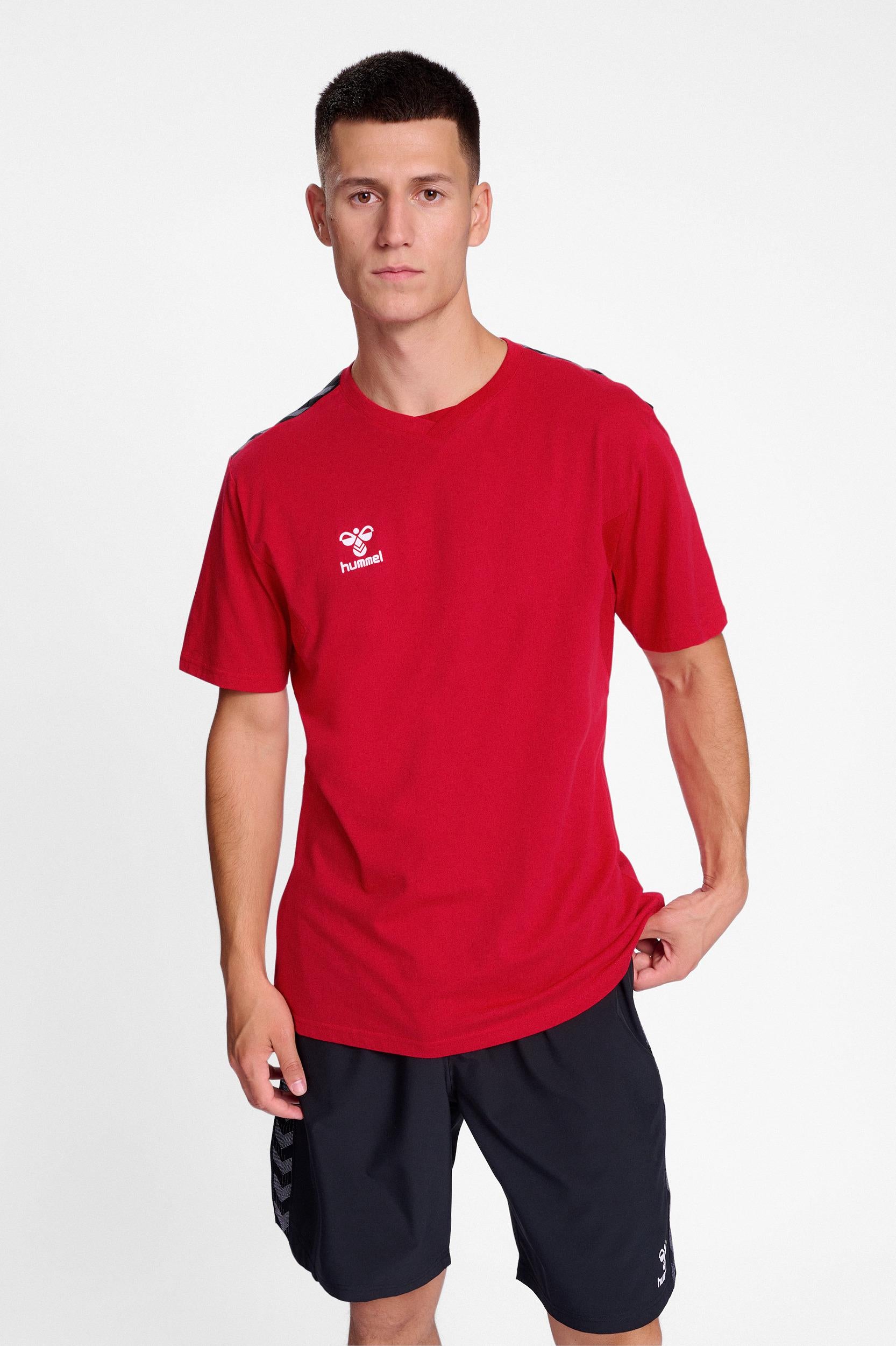 HUMMEL - Hmlauthentic Co T-shirt S/s - True Red