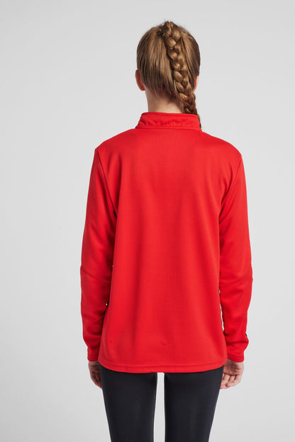 HUMMEL - Hmlauthentic Half Zip Sweatshirt Woman - True Red