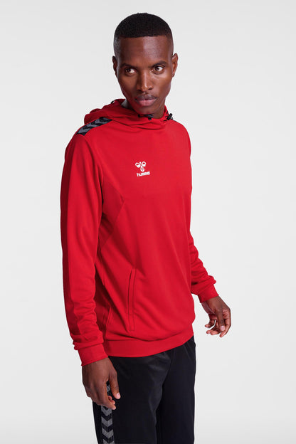 HUMMEL - Hmlauthentic Pl Hoodie - True Red