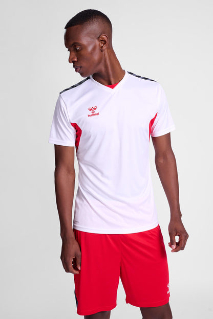 HUMMEL - Hmlauthentic Pl Jersey S/s - White/true Red