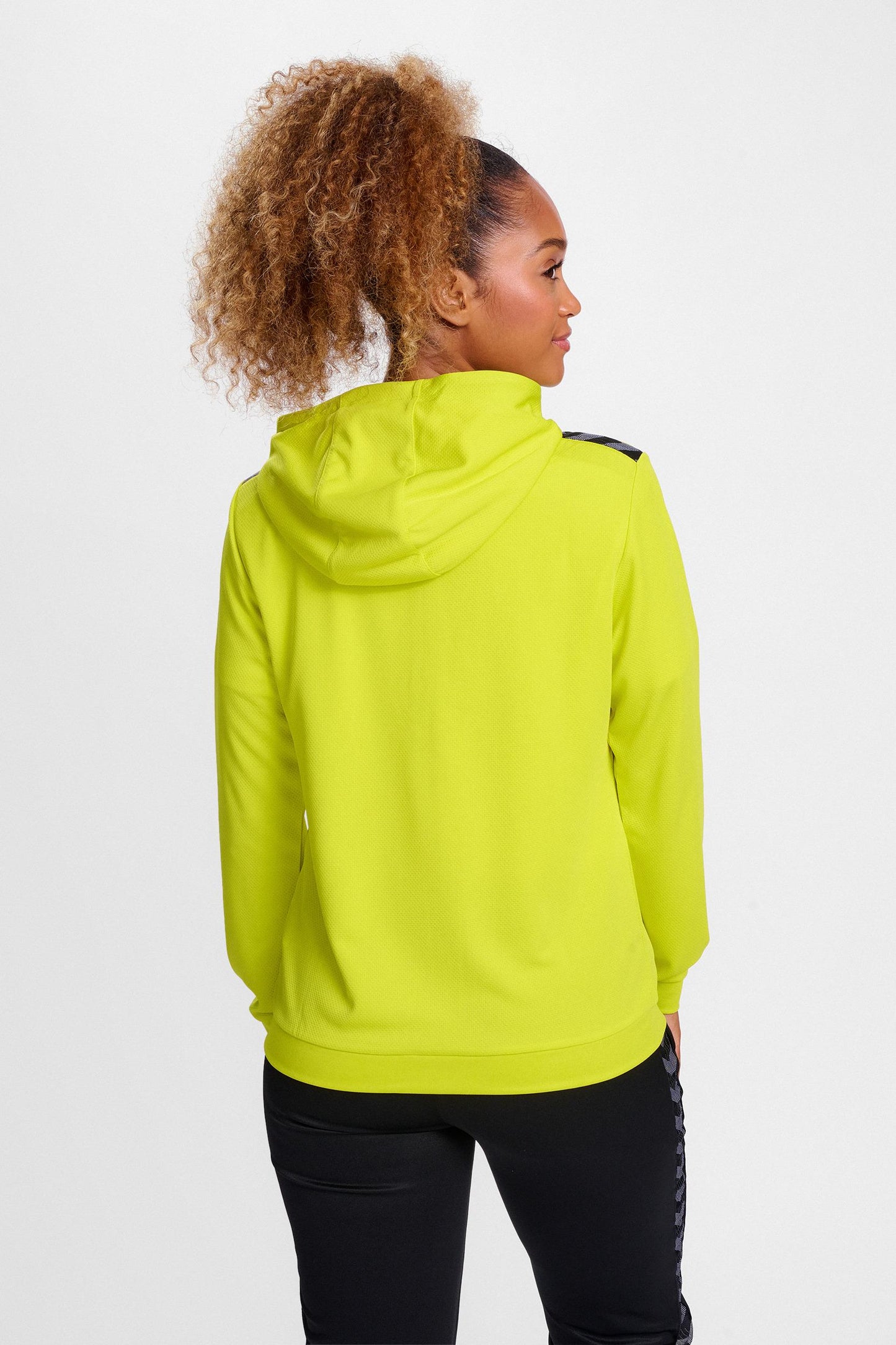 HUMMEL - Hmlauthentic Pl Zip Hoodie Woman - Blazing Yellow