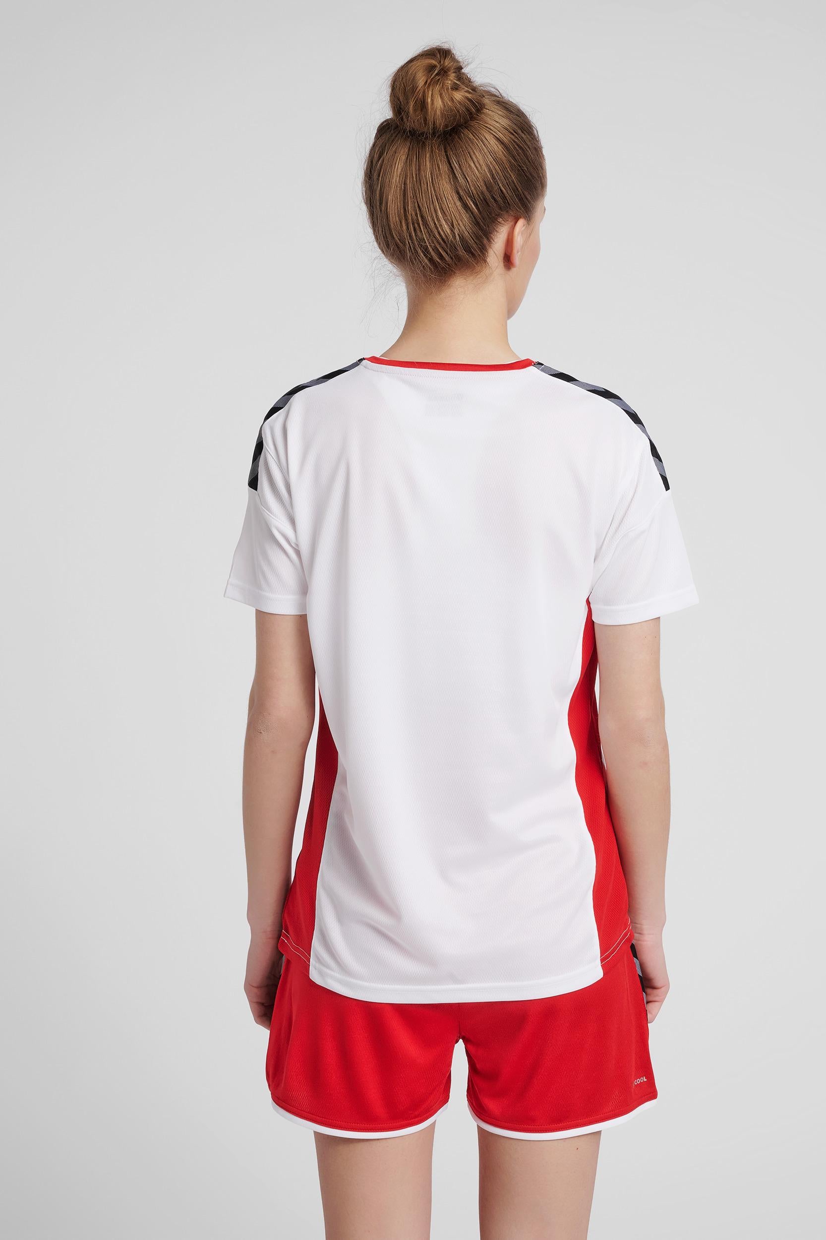 HUMMEL - Hmlauthentic Poly Jersey Woman S/s - White/true Red