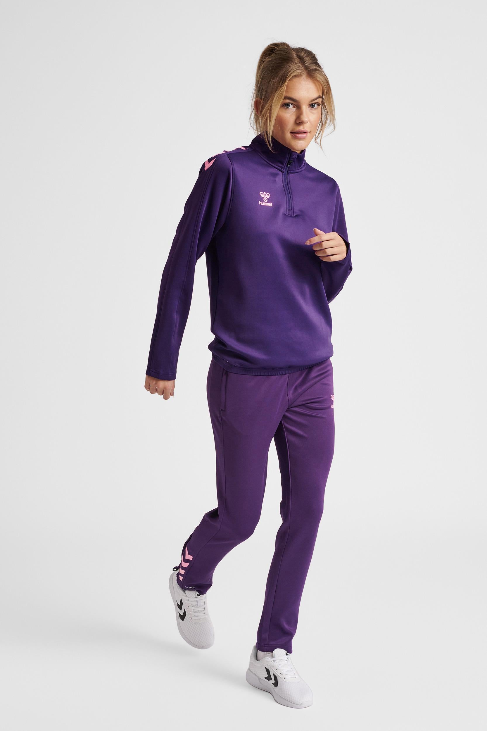 HUMMEL - Hmlcore Xk Half Zip Sweat Woman - Acai