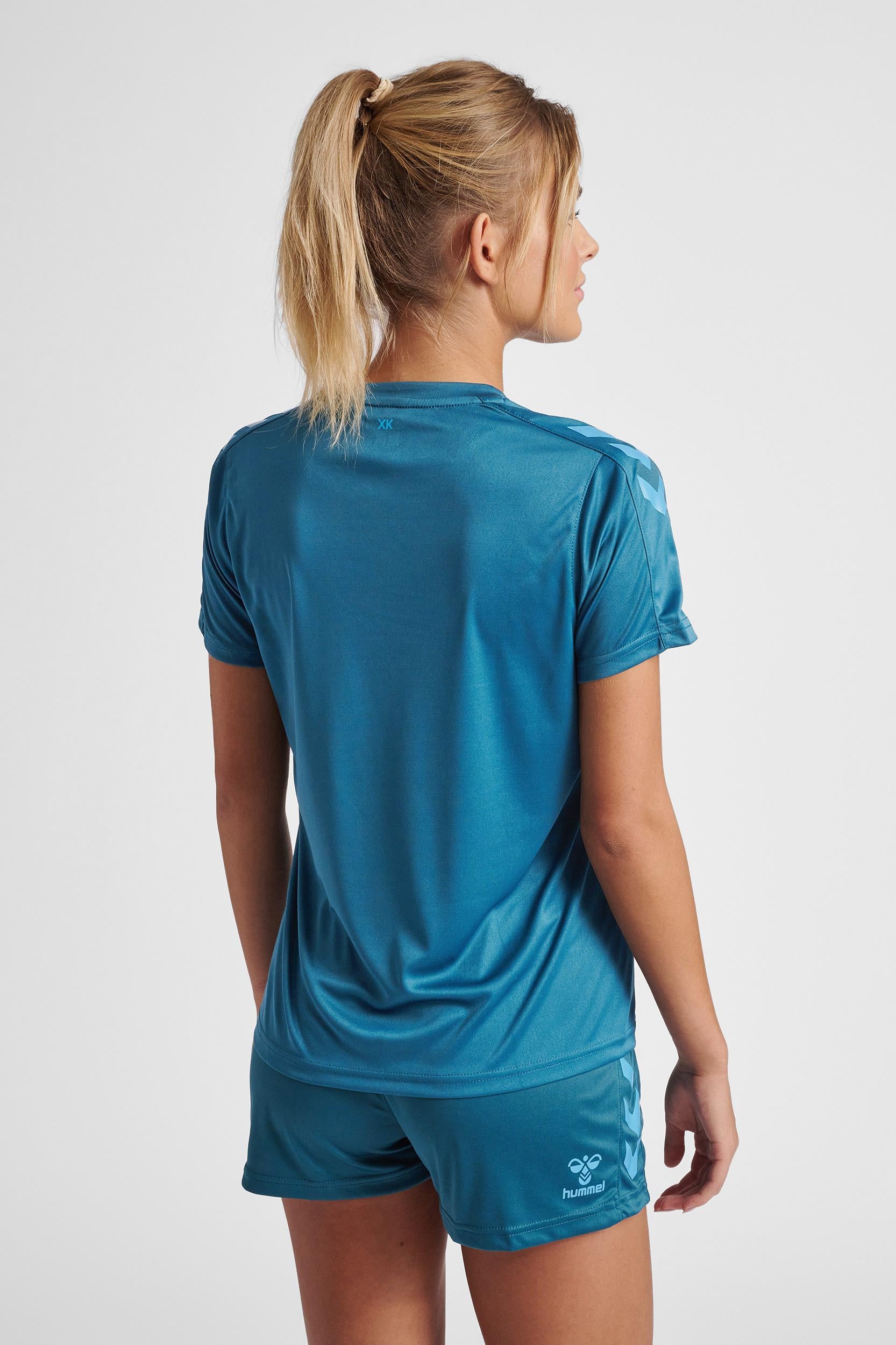 HUMMEL - Hmlcore Xk Poly Jersey S/s Woman - Blue Coral