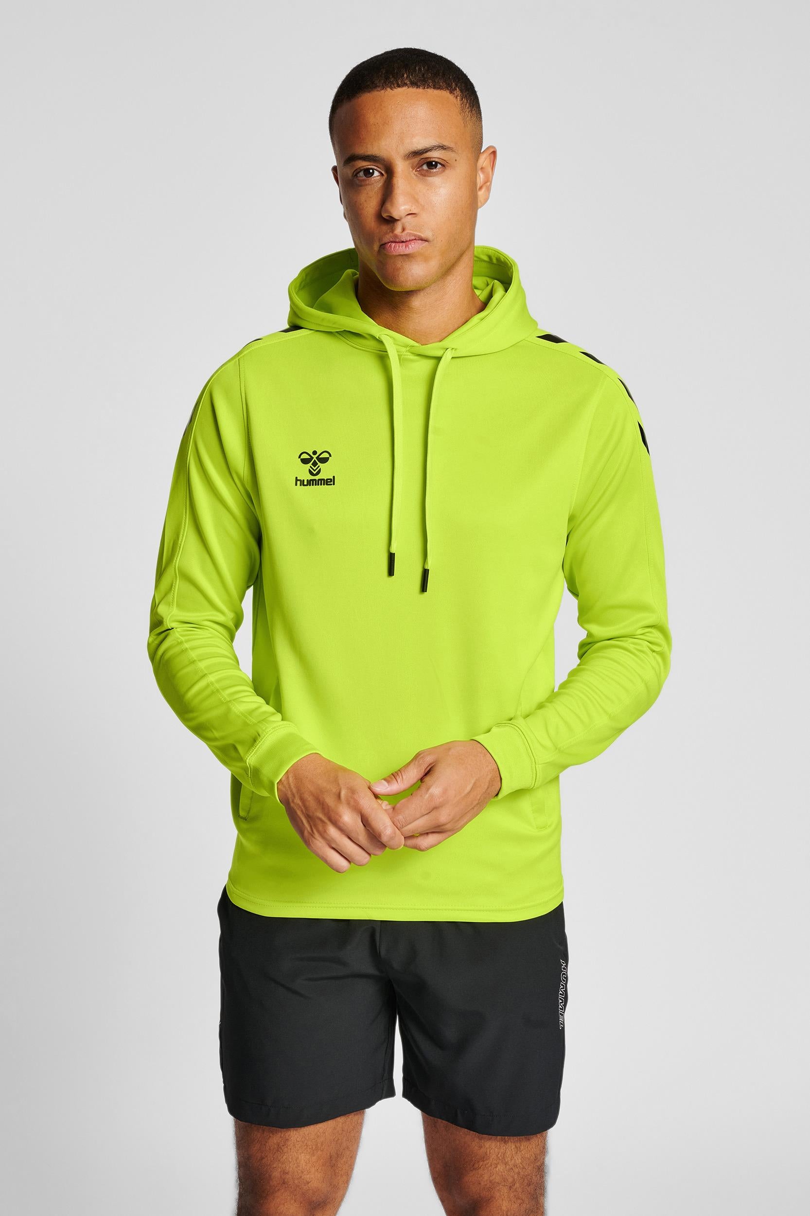 HUMMEL - Hmlcore Xk Poly Sweat Hoodie - Lime Popsicle