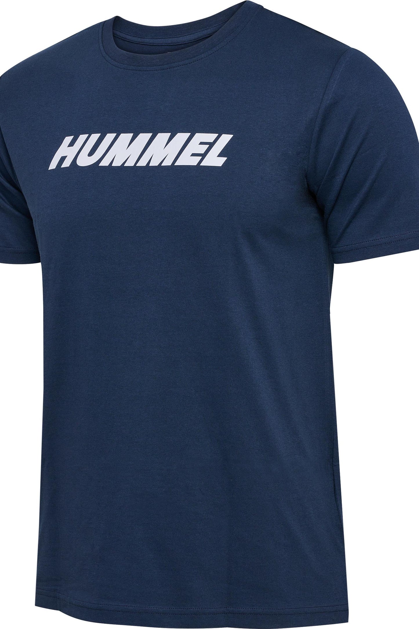 HUMMEL - Hmlelemental 2-pack Logo Cotton Tee - Bright White/dress Blues