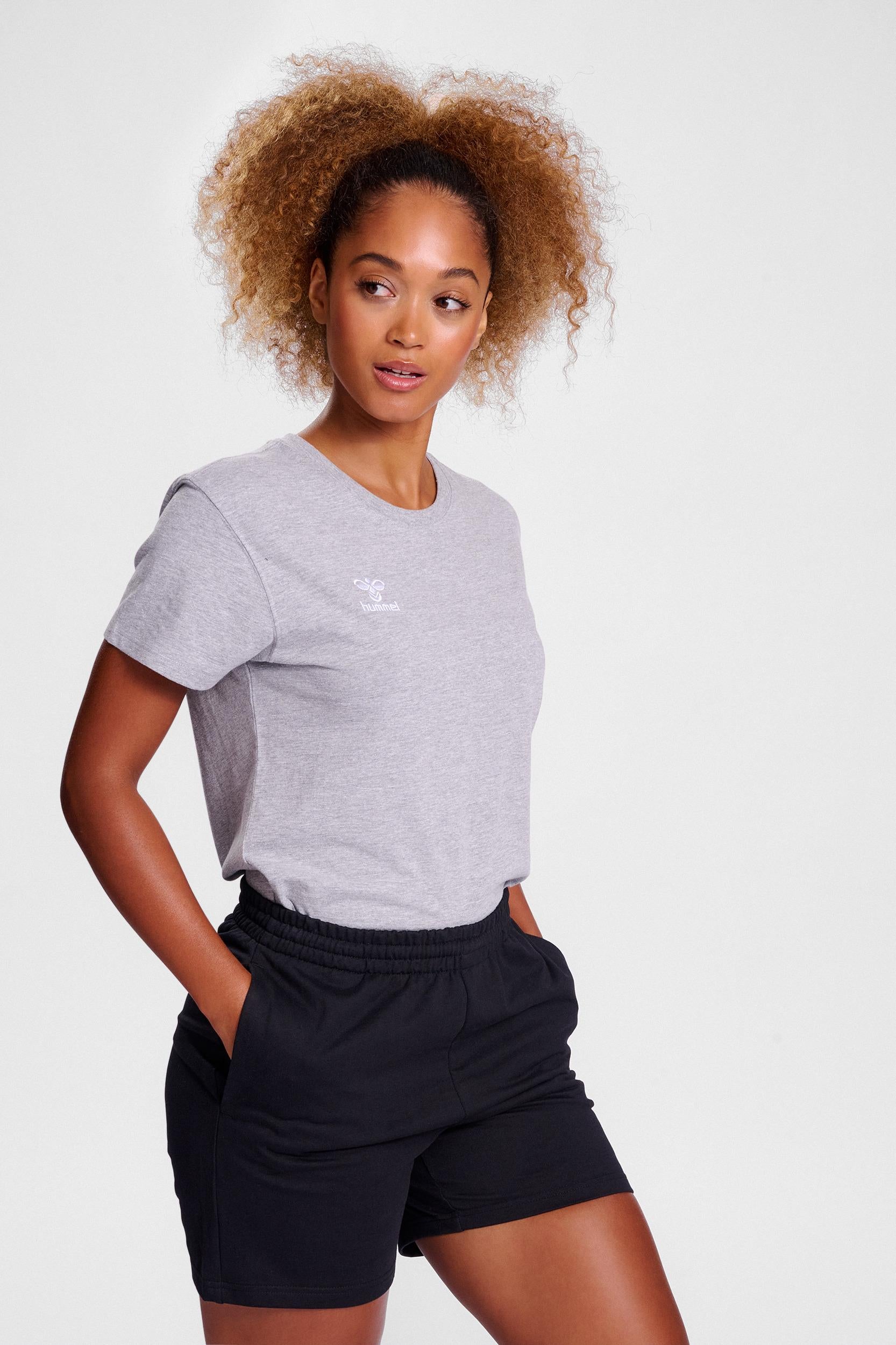 HUMMEL - Hmlgo 2.0 T-shirt S/s Woman - Grey Melange