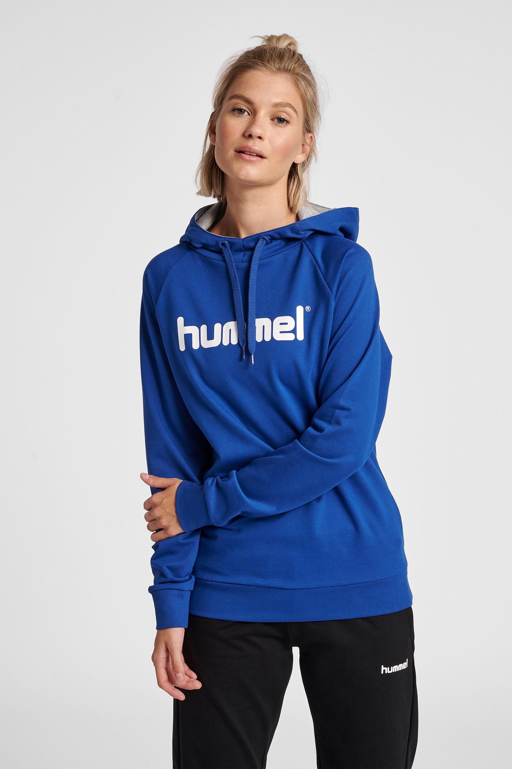 HUMMEL - Hmlgo Cotton Logo Hoodie Woman - True Blue