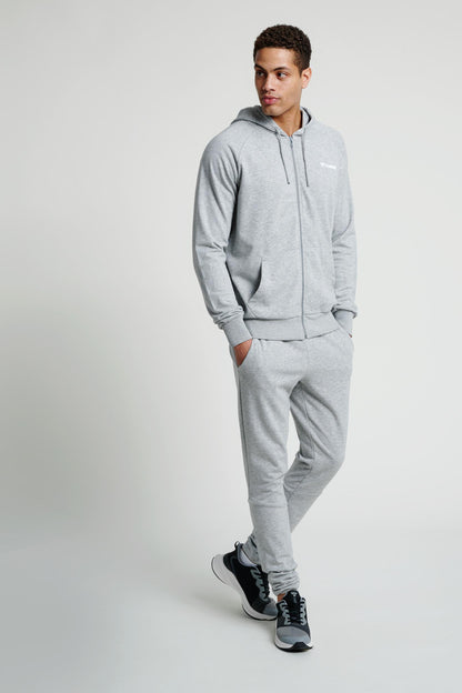 HUMMEL - Hmlisam Zip Hoodie - Grey Melange