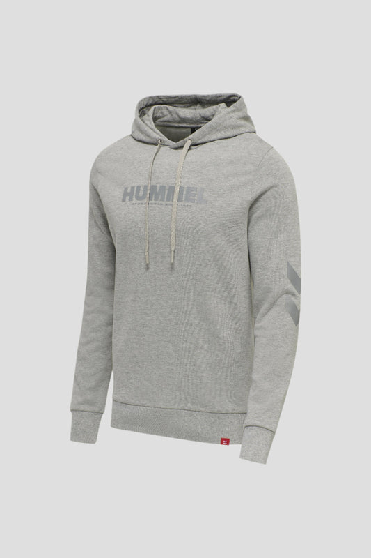 HUMMEL - Hmllegacy Logo Hoodie Plus - Grey Melange