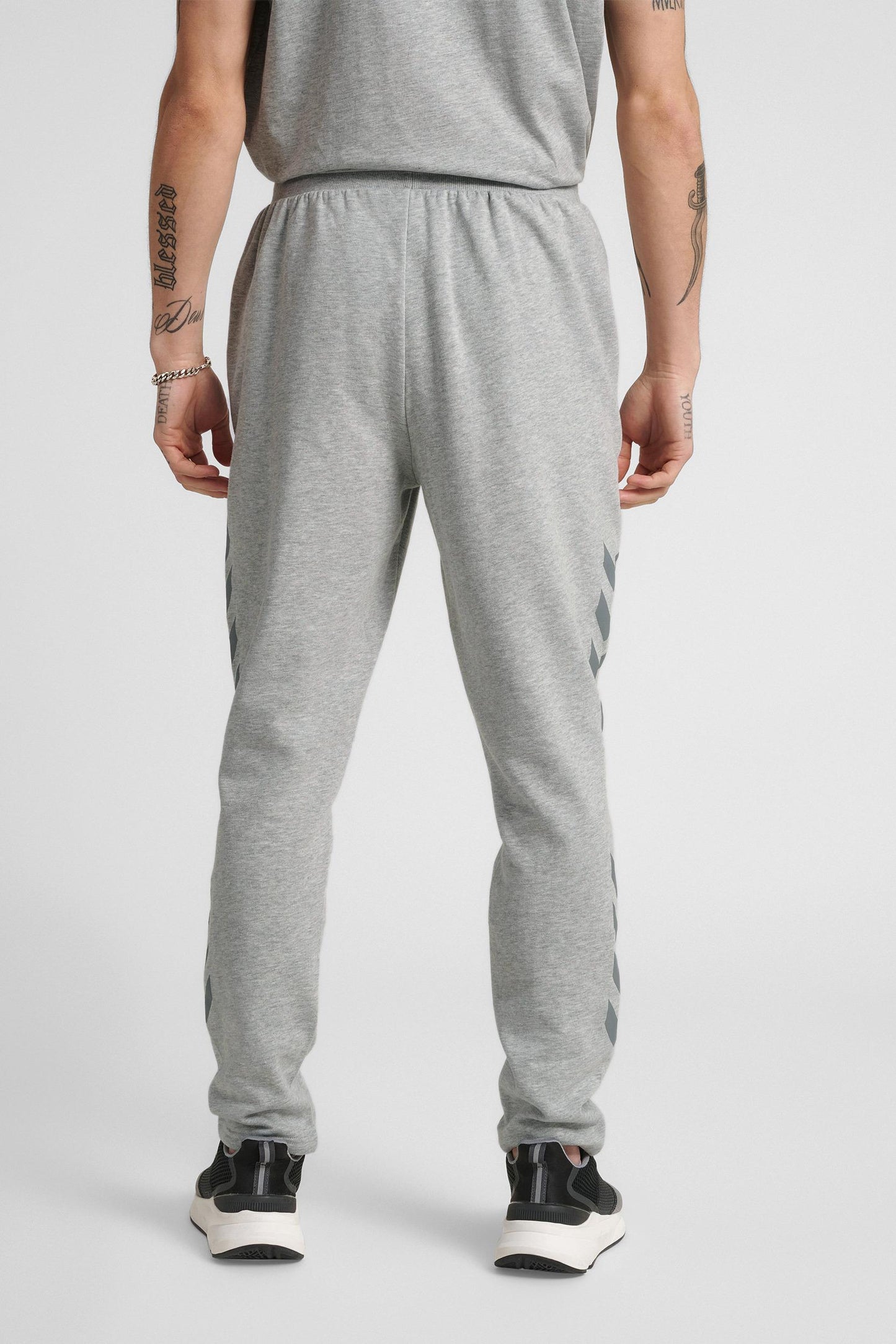 HUMMEL - Hmllegacy Tapered Pants - Grey Melange