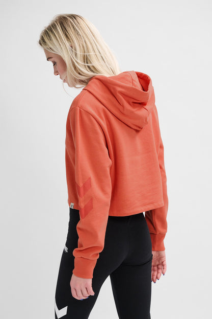 HUMMEL - Hmllegacy Woman Cropped Hoodie - Apricot Brandy