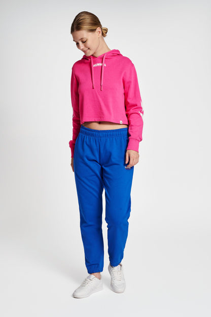 HUMMEL - Hmllegacy Woman Cropped Hoodie - Raspberry Rose