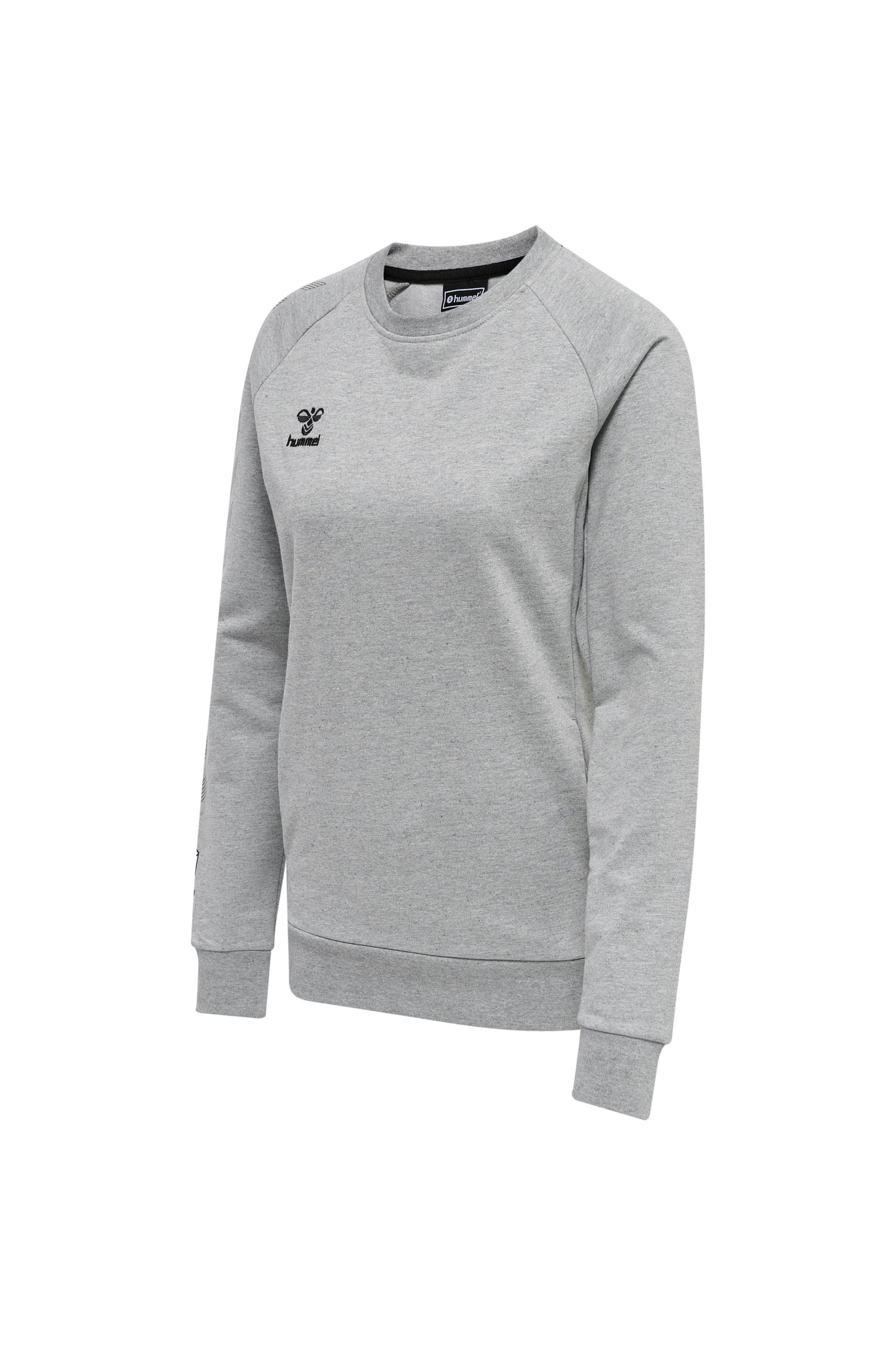 HUMMEL - Hmlmove Grid Cotton Sweatshirt Woma - Grey Melange