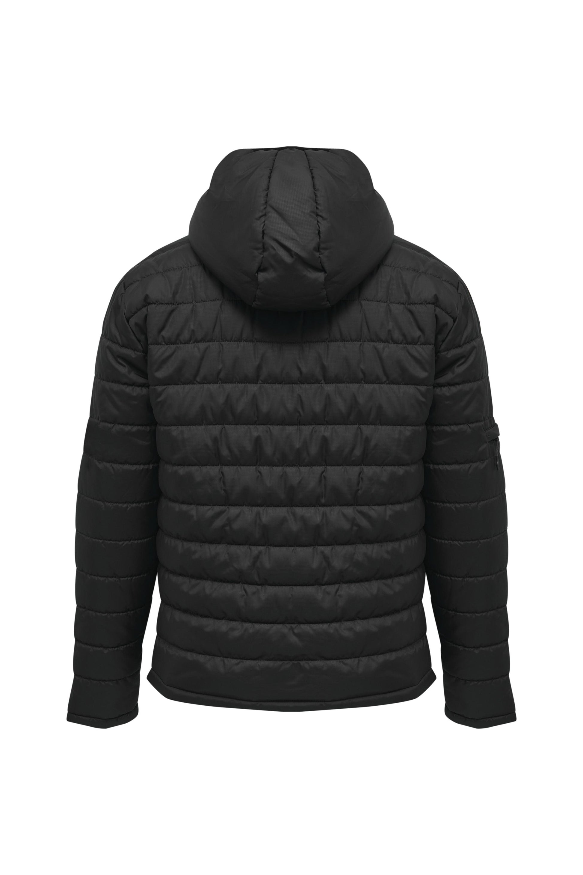 HUMMEL - Hmlnorth Quilted Hood Jacket - Black/asphalt