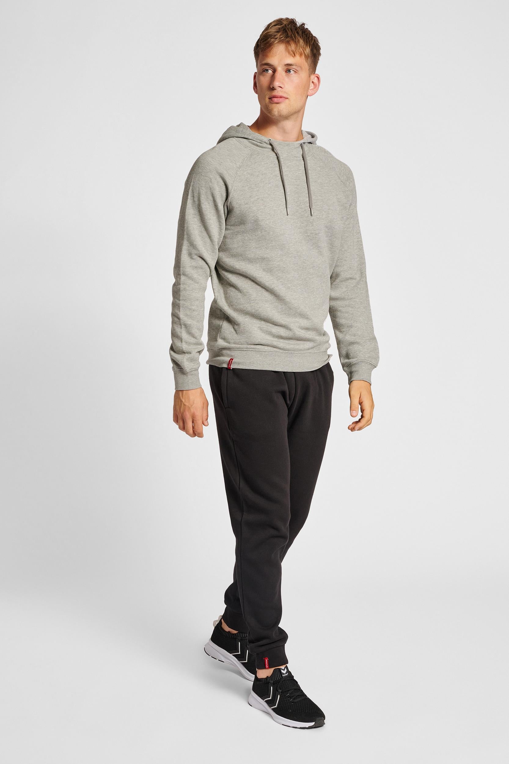 HUMMEL - Hmlred Classic Hoodie - Grey Melange