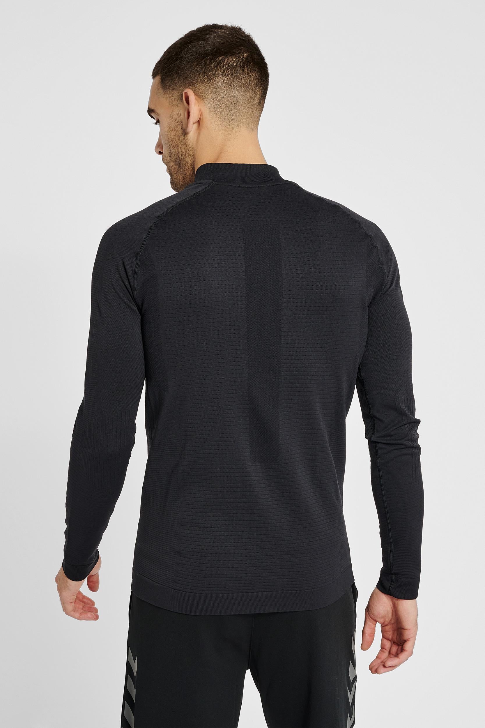 HUMMEL - Hmlstroke Seamless Half Zip - Black