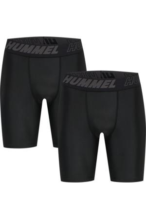 HUMMEL - Hmlte Topaz 2-pack Tight Shorts - Black/black