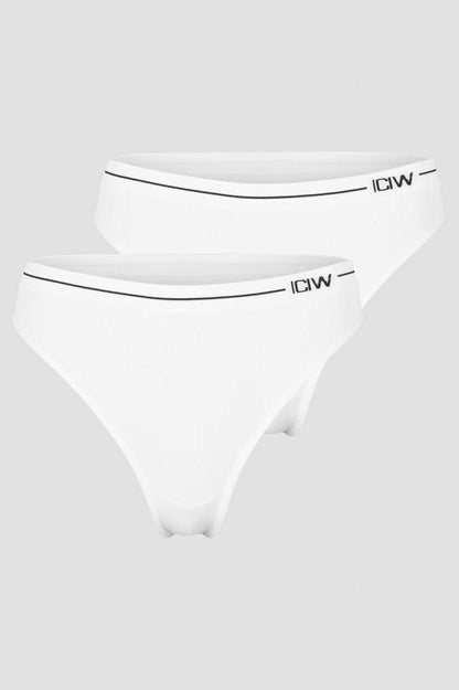 ICANIWILL - Everyday Seamless Thong 2-pack - White