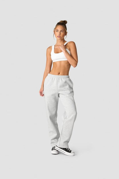 ICANIWILL - Everyday Straight Leg Sweatpants - Light Grey Melange