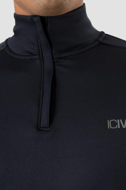 ICANIWILL - Mercury 1/4 Zip Crewneck - Navy