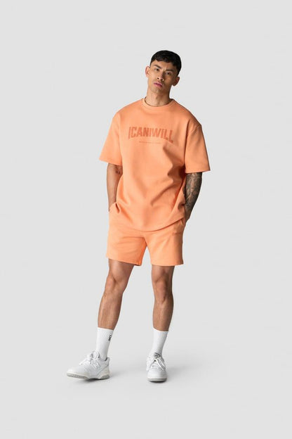 ICANIWILL - Revive Oversized Sweatshorts - Orange Peach