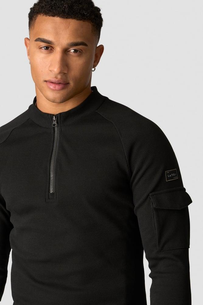 ICANIWILL - Shourai 1/4 Zip Ls - Black