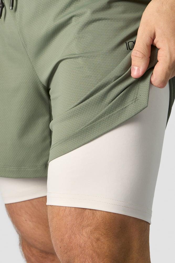 ICANIWILL - Stride 2-in-1 Shorts - Sea Green