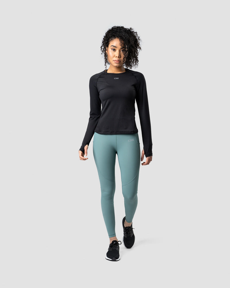 mercury compression tights wmn aqua green