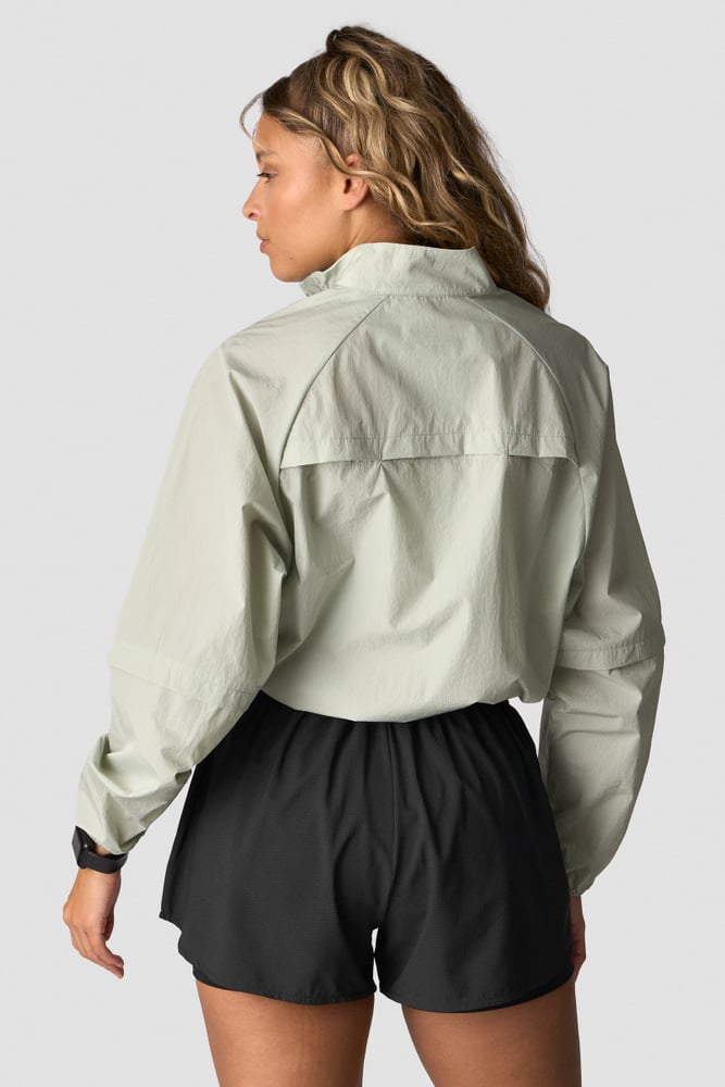 mirage cropped jacket wmn faded sea green