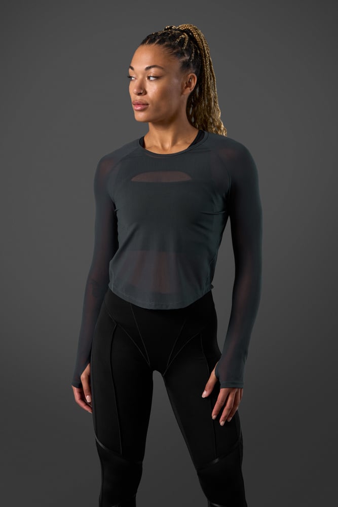 reboot mesh long sleeve night green