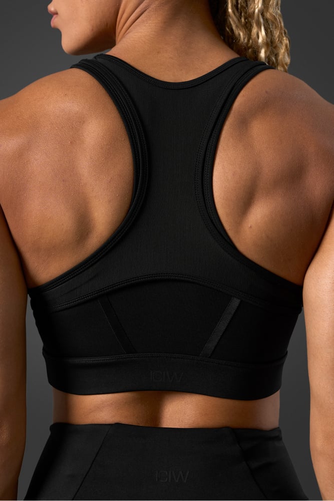 reboot sports bra black