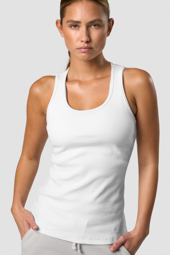 recharge tank top wmn white