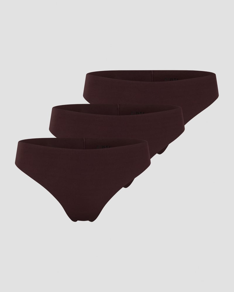 soft thong 3-pack moccha